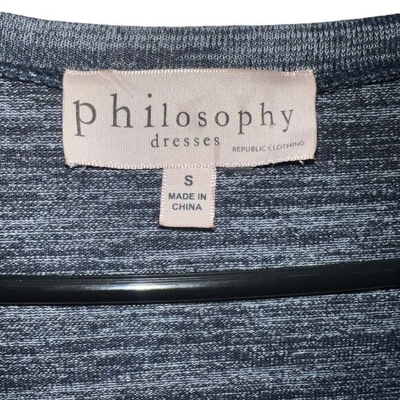 Women's Philosophy Dresses Dress Navy Blue / Gray Madi Size S - Picture 3 of 6